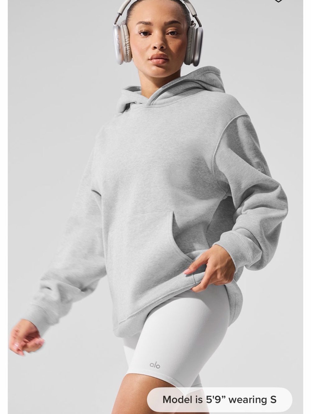 ALO Yoga Renown Heavyweight Hoodie- Athletic Grey